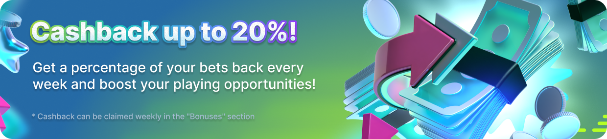 Cashback up to 20%